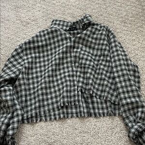 Small boutique Plaid Button-Up Shirt